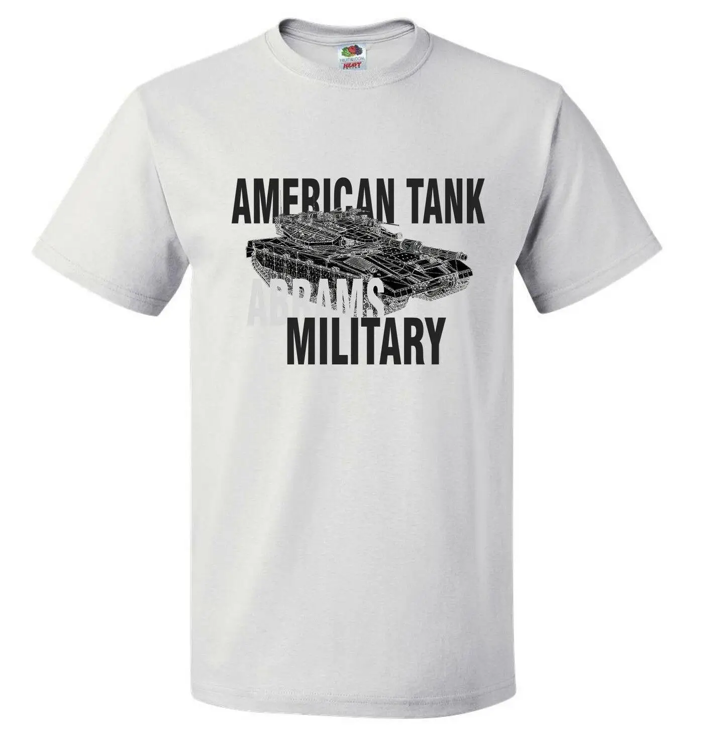 Мужская футболка в стиле милитари American Tank Abrams Army Motif B мужская повседневная с