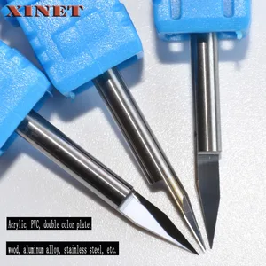 3,175*20-90 градусов Бесплатная доставка, Фрезерный резак из твердого сплава с ЧПУ, алюминиевый сплав, нержавеющая сталь, деревообрабатывающий инструмент, акриловое волокно, резьба по ПВХ