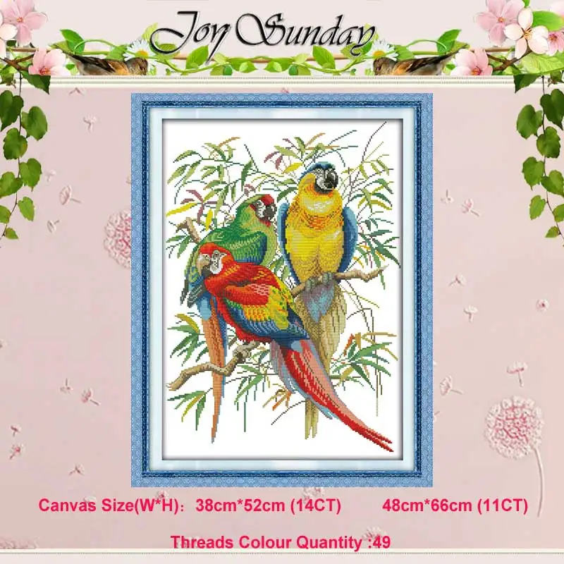 Parrot Scarlet macaw animals Счетный 11 14CT Набор для вышивания крестиком DIY DMC Китайский Набор для вышивания крестиком вышивка рукоделие домашний декор
