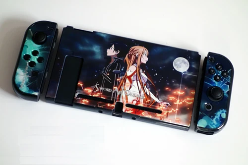 Sword Art OnlineCase Защитный чехол Dockable для nintendo Switch с R+ L Joy-Con накладками контроллера - Цвет: Sword Art OnlineCase