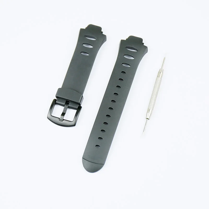 Black black buckle Аксессуары для часов резиновый ремешок SS0S4723000 для SUUNTO Observator SR X6HRM DEC19 P45 18Apr23 30AP0 мужской спортивный силиконовый ремешок - Цвет ремешка: Black black buckle