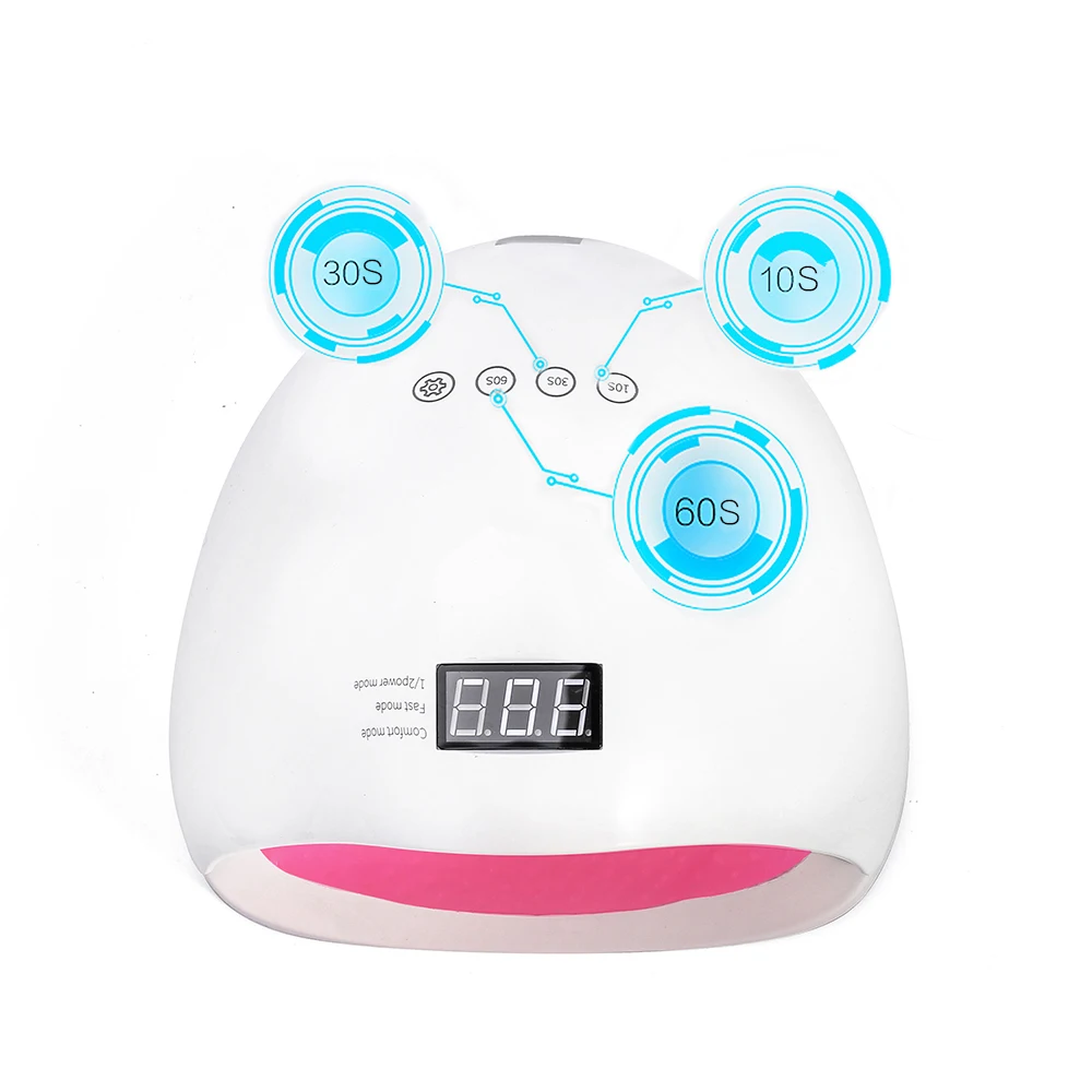 Машинка для стрижки 48 Вт светодиодный лак ногтей светильник красный ногтевой