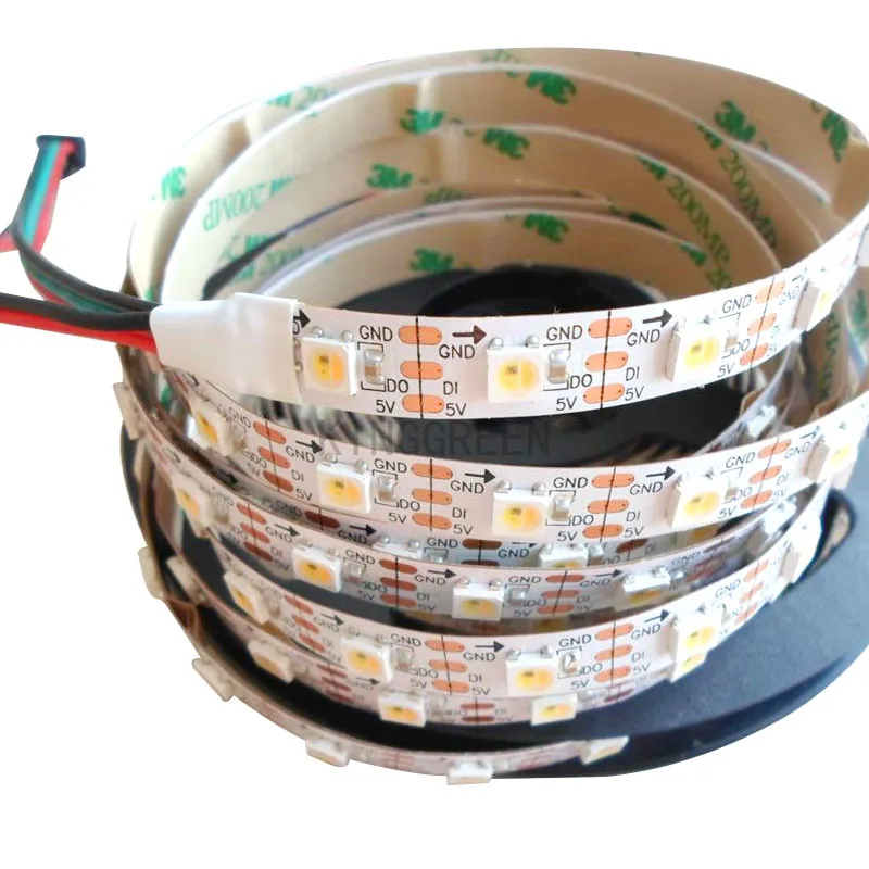 5mX Высокое качество цифровой SK6812 5050SMD DC5V 60 Светодиодный/m WWA светодиодный полосы(теплый белый/холодный белый/желтый) 3 в 1
