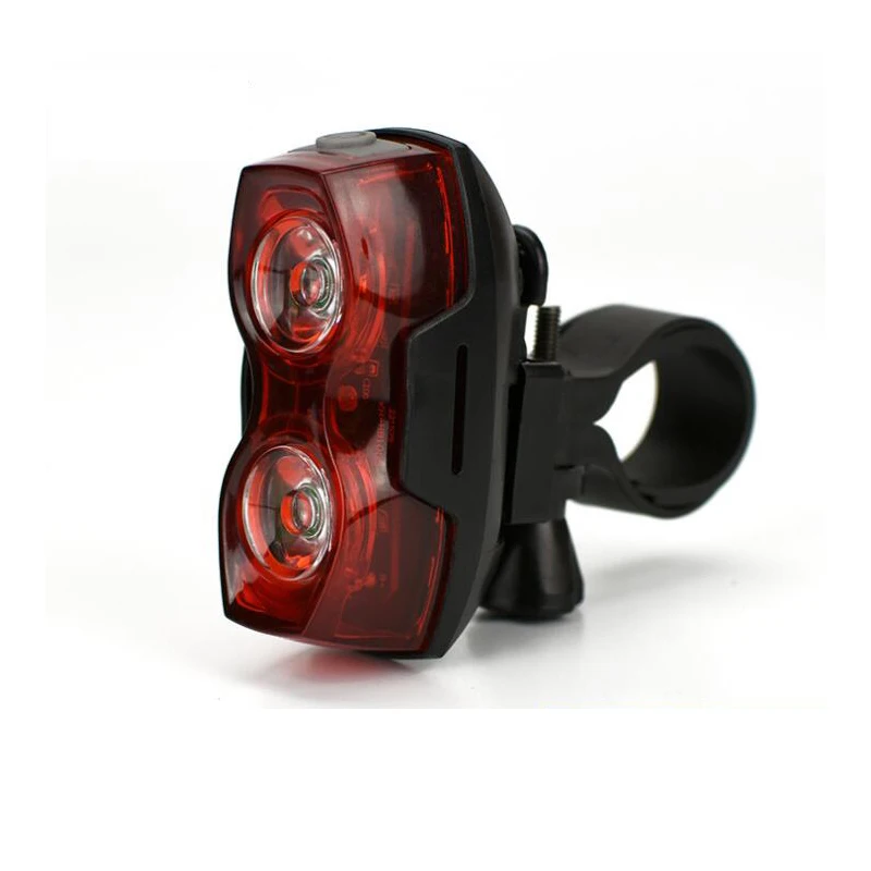Bike Cycling Lights Waterproof 2 LED Bike Taillight Red Safety Warning Light Bicycle Rear Lights, Bycicle Light Tail Lamp