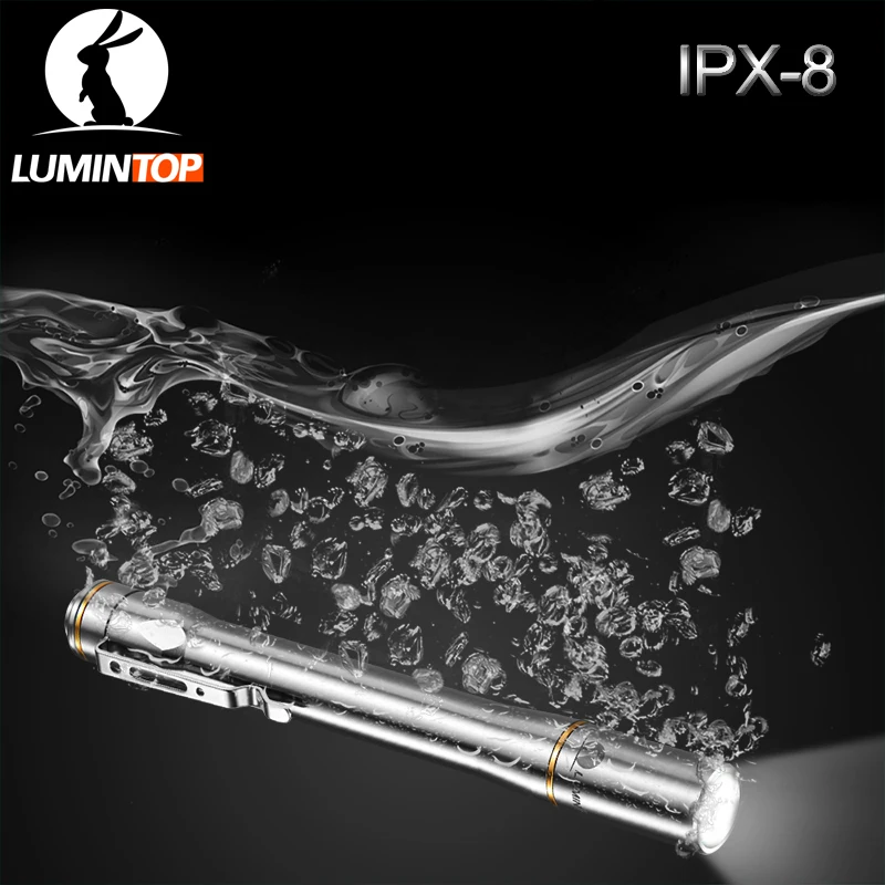 Светильник ручка LUMINTOP IYP365 серебристый двухсторонний переключатель режима