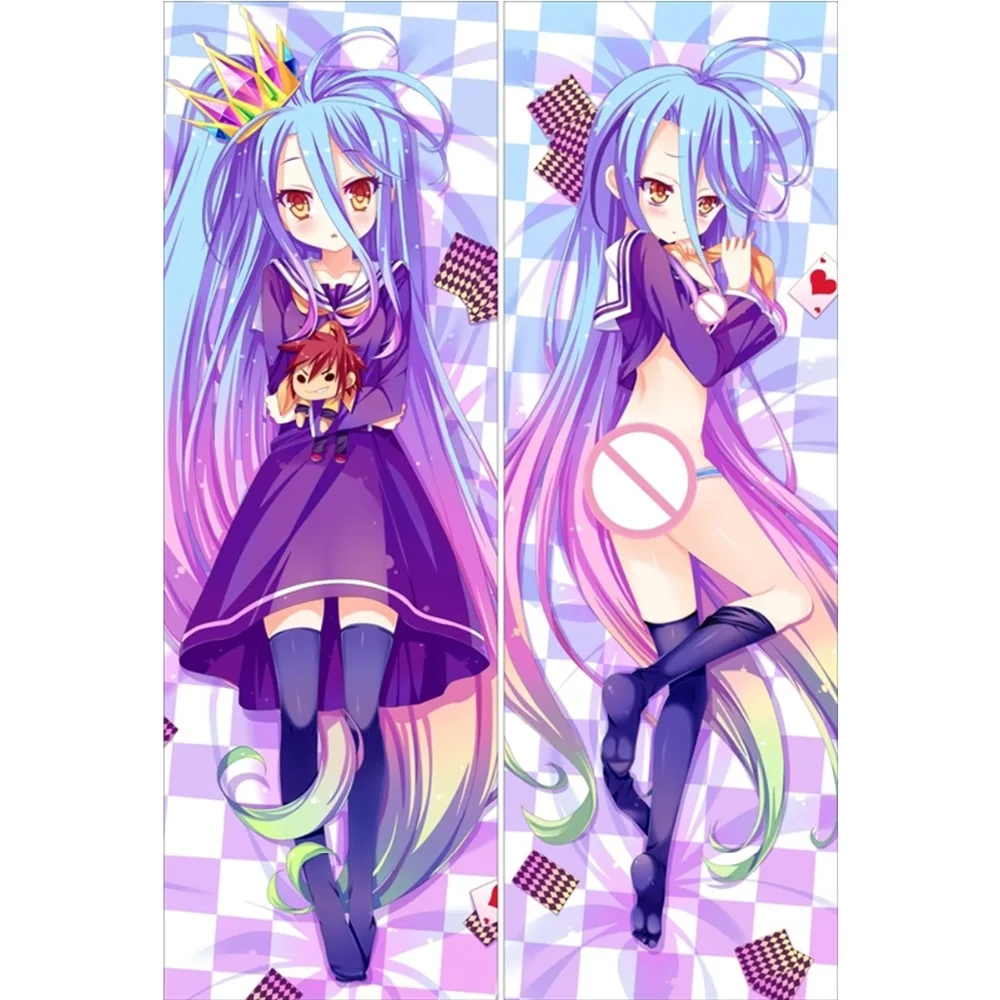 

Dakimakura Cover The Pillow Body Pillow Anime Girl Pillowcase Satin Regalos Para Parejas No Game No Life