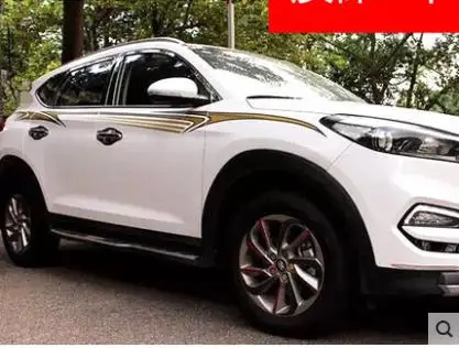 taiwan material Для Zotye T300/T600/T700/SR7/SR9/Damai X5/X7 цветная полоса кузова Lahua линия талии Автомобиля Стикер Украшение кузова автомобиля - Название цвета: taiwan material