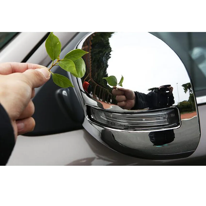 Подходит для Mitsubishi Outlander 2013- ABS Хромированная Автомобильная боковая зеркальная крышка заднего вида Накладка для стайлинга молдинги 2 шт. Новинка