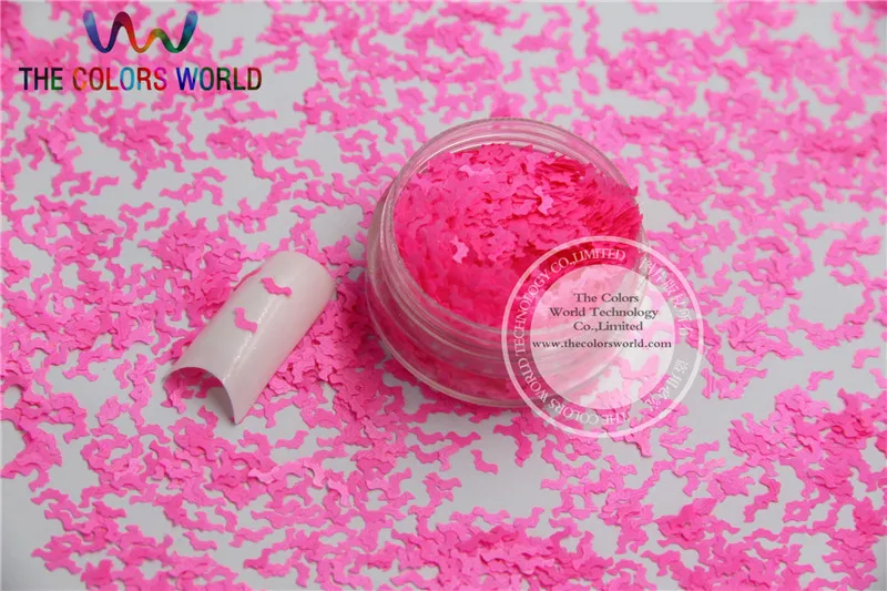 N-10 Size :5mm Solvent Resistant Neon Shocking color Glitter Bat shape spangles for Nail Art and DIY supplies1pack=50g | Красота и