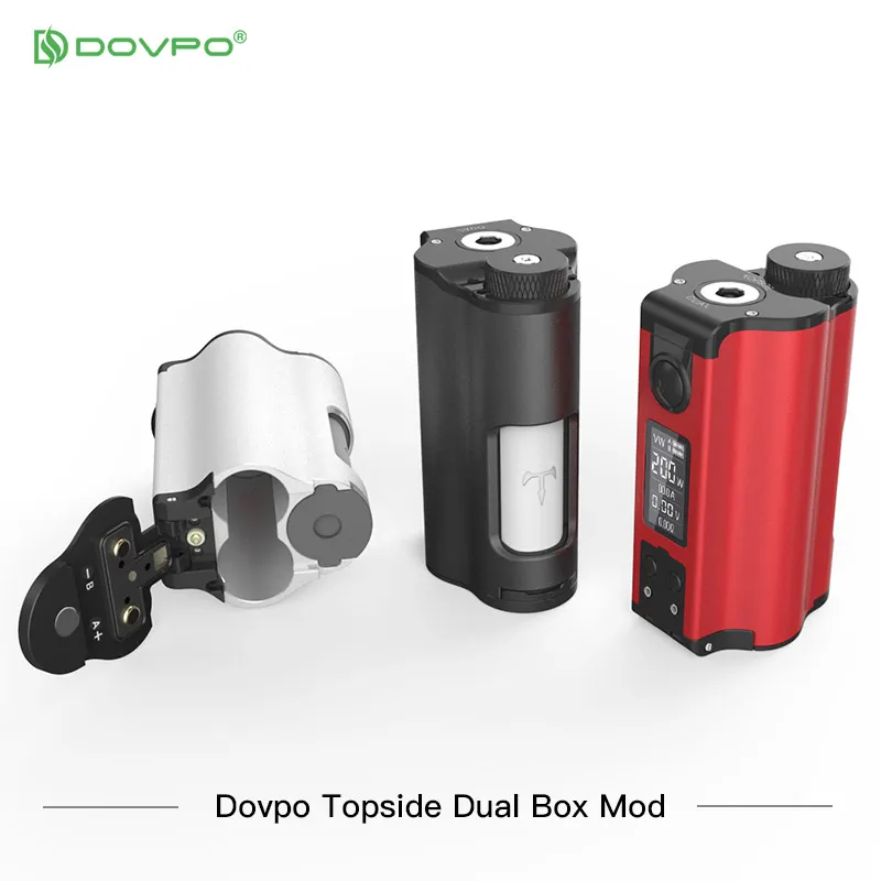 Цветной DOVPO топ с двойным заполнением TC Squonk мод с 10 мл бутылка электронных сигарет моды против Voopoo Drag 2/Vape мод
