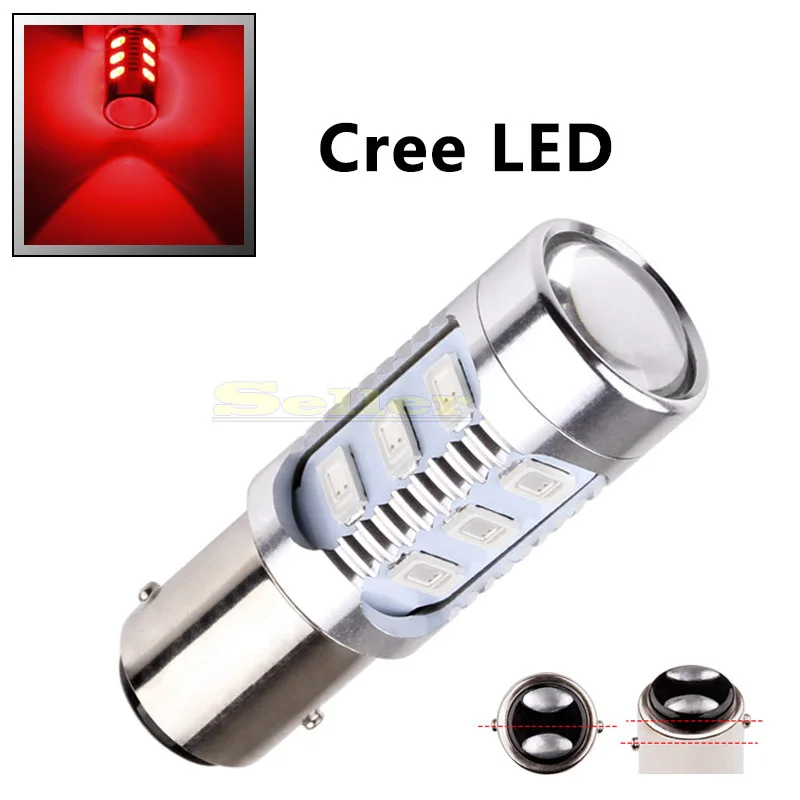 2 шт. 1157 12 5630 SMD BAY15D Светодиодные чипы лампа высокой мощности 21/5 Вт светодиодные