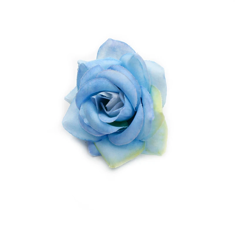 10 шт./лот 6 см высококачественные искусственные цветы шелковая головка розы