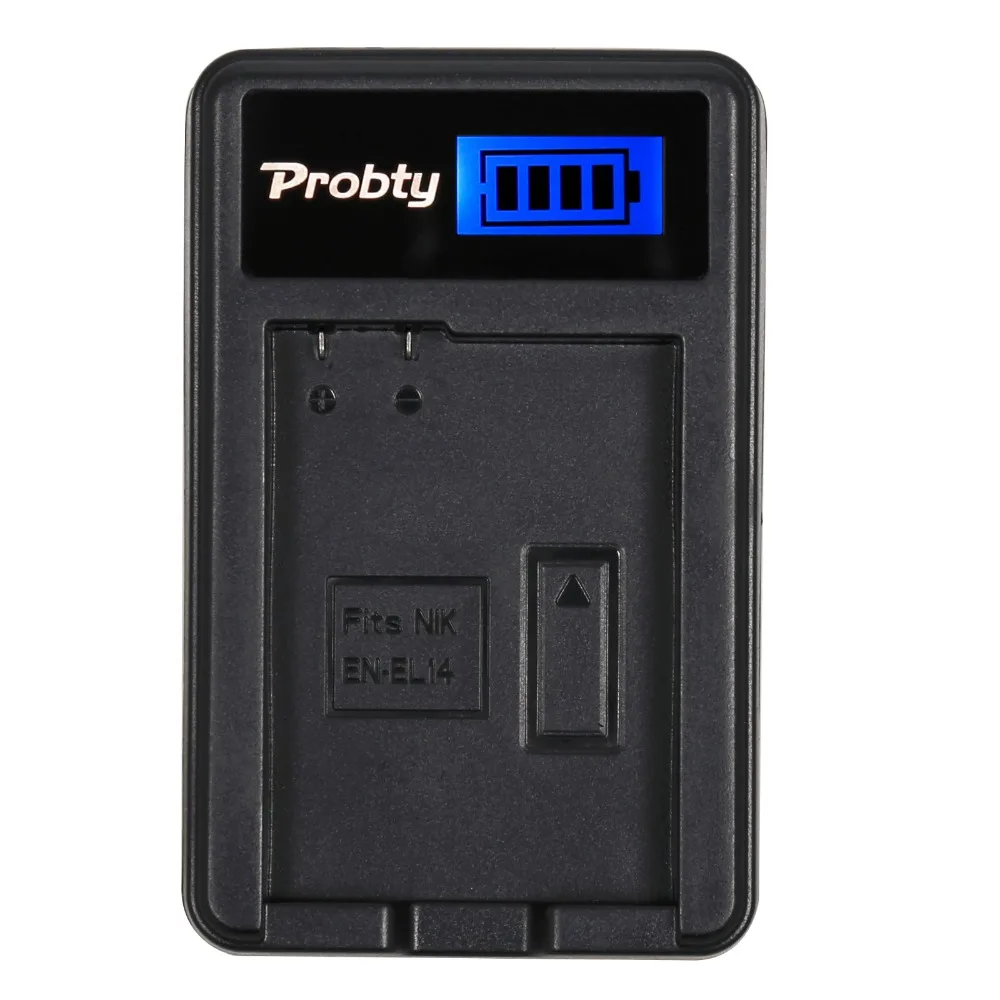 Зарядное устройство Probty EN-EL14 EN EL14 ENEL14 LCD для Nikon P7000 P7100 P7700 D3100 D3200 D5100 D5300 - купить по