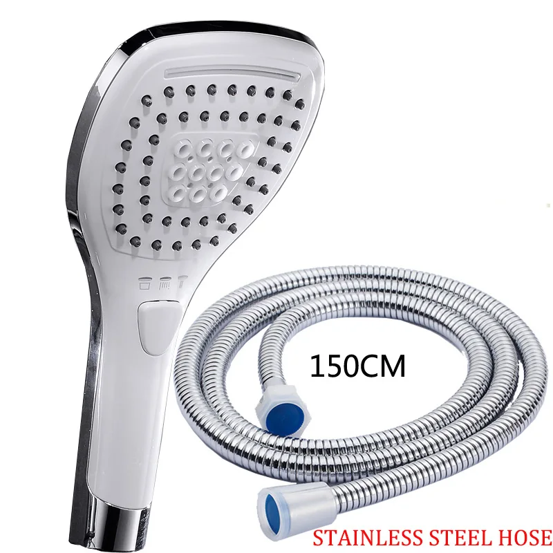 Shower head -Hose BAKALA, дизайн, водопад, 3 функции, ручная душевая головка, высокое давление, дождевой Душ, опрыскиватель, набор, водосберегающая, дизайн - Цвет: Shower head -Hose