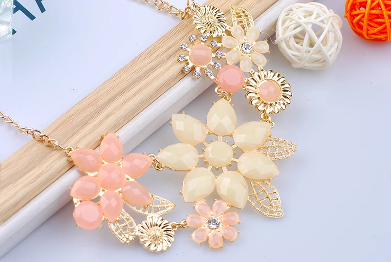 Katrina 2017 new Europe and the United States style Sweet bright bauhinia Temperament joker necklace | Украшения и аксессуары