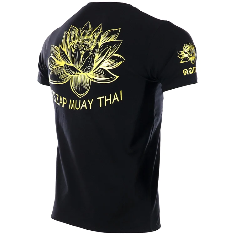 VSZAP тайская футболка lotus MMA fighting sanshou wulinfeng Thailand fight fitness tiger|Майки для бокса| |