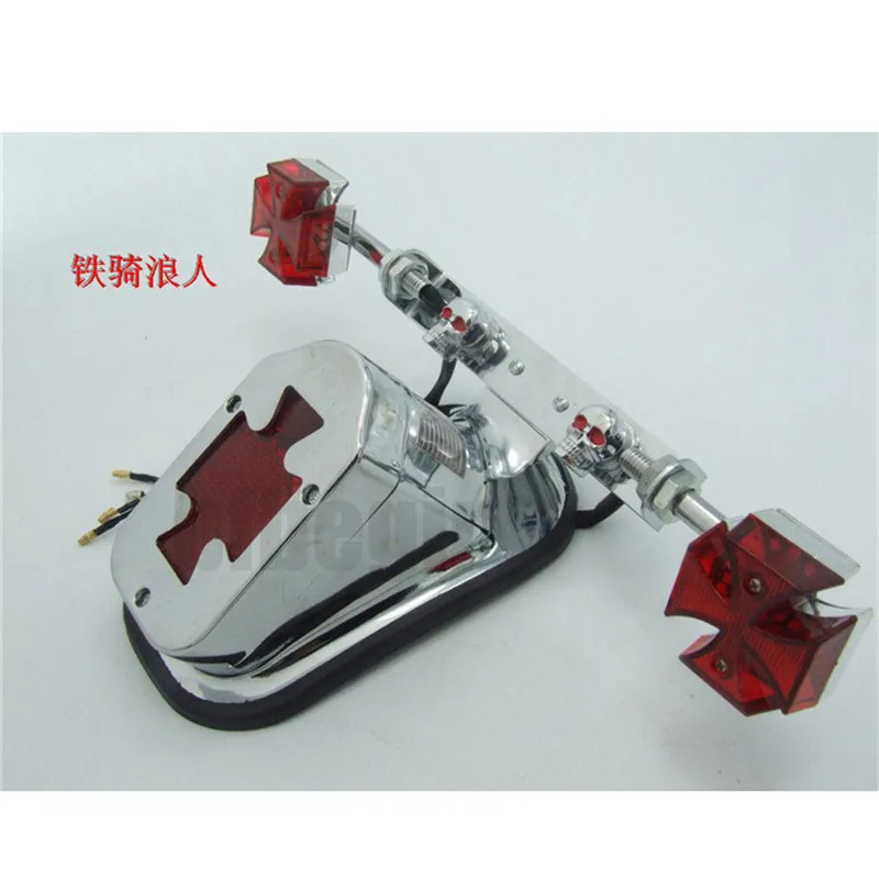 

Motorcycle LED License Plate Lights Brake Stop Lamp Motorbike Cross Taillight Motorcycle Turn Signal Rear Brake Tail Lights