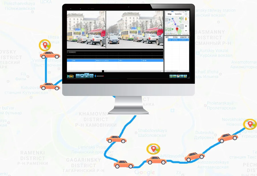 WHEXUNE потоковая 9,3" ips сенсорная Автомобильная зеркальная видеокамера gps трек WDR Full HD 1080P Даш-камера с 720P тыловой камерой рекордер DVR