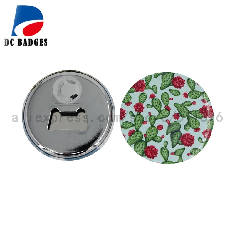 

200sets of 58mm Bottle Opener with Magnetic Button Material