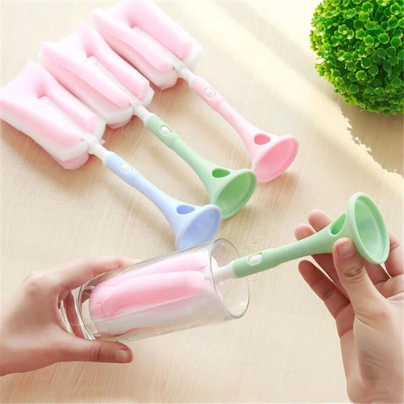 Щетки для бутылки с длинной ручкой сильная термос щетка губка чашек чашка чистки