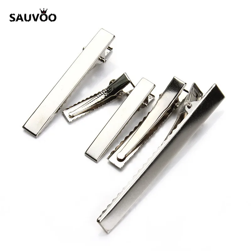 Заколка для волос с зубцами SAUVOO 20 шт./лот родиевый цвет заколка Аллигатор