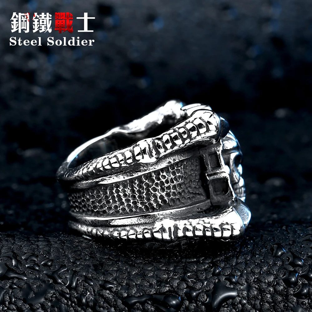 Мужское кольцо из нержавеющей стали в стиле панк|biker jewelry|fashion biker jewelryring punk |