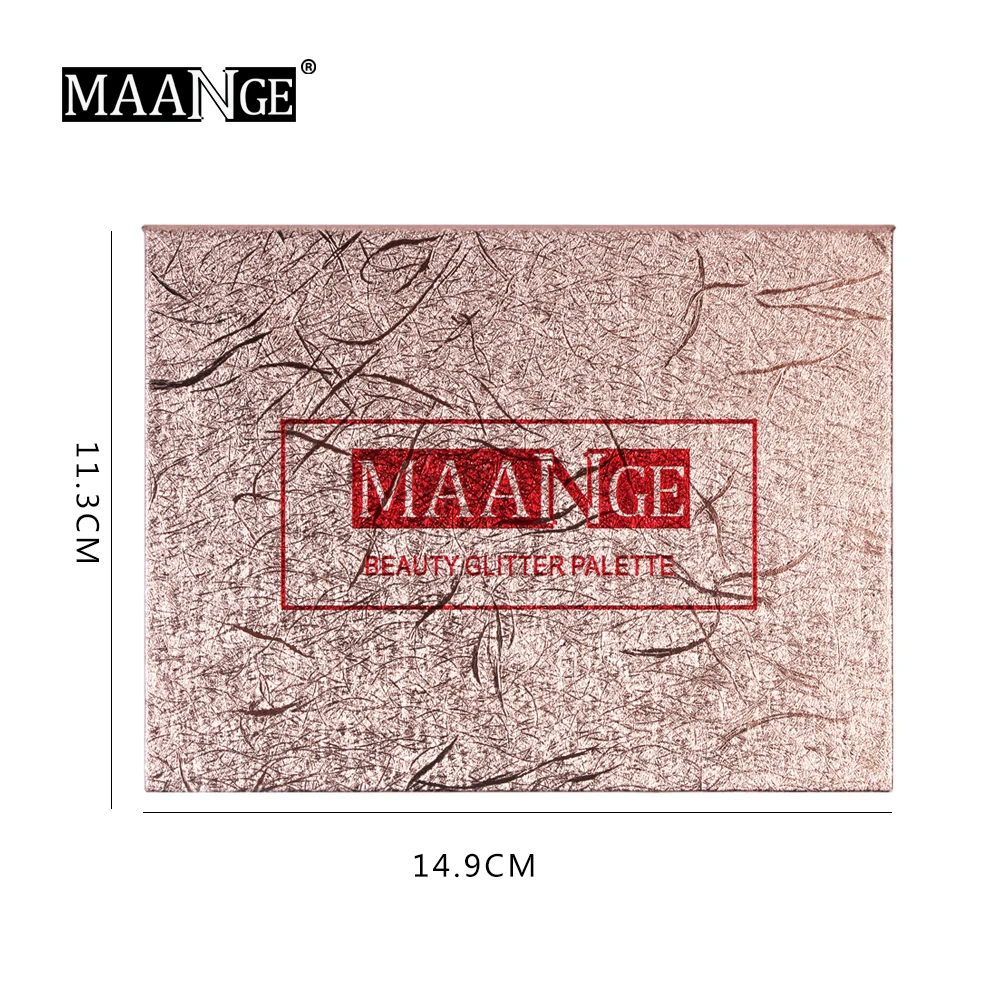 MAANGE 12 цветов мерцающие матовые тени для век палитра макияжа водостойкая