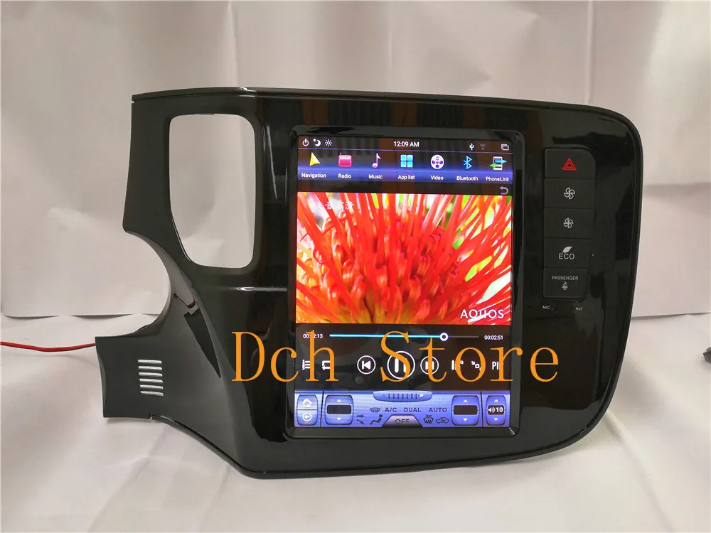 10,4 ''вертикальный экран Tesla стиль Android 8,1 автомобильный DVD gps навигация Радио Аудио плеер для MITSUBISHI outlander- PX6
