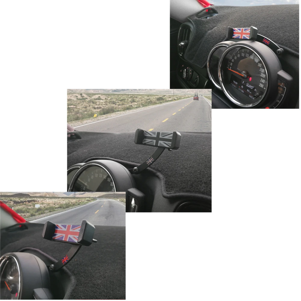 for mini cooper one s f55 f56 f60 r55 r56 r60 countryman accessories car rotatable mobile phone holder gps navigation bracket free global shipping