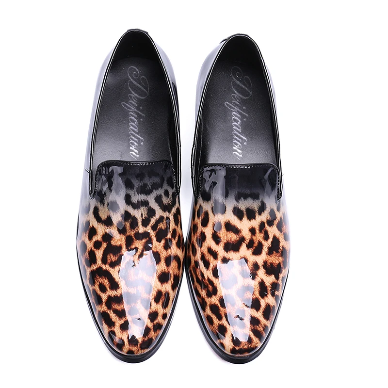 Дизайнерская обувь zapatos de hombre лакированная кожа на плоской подошве с градиентным