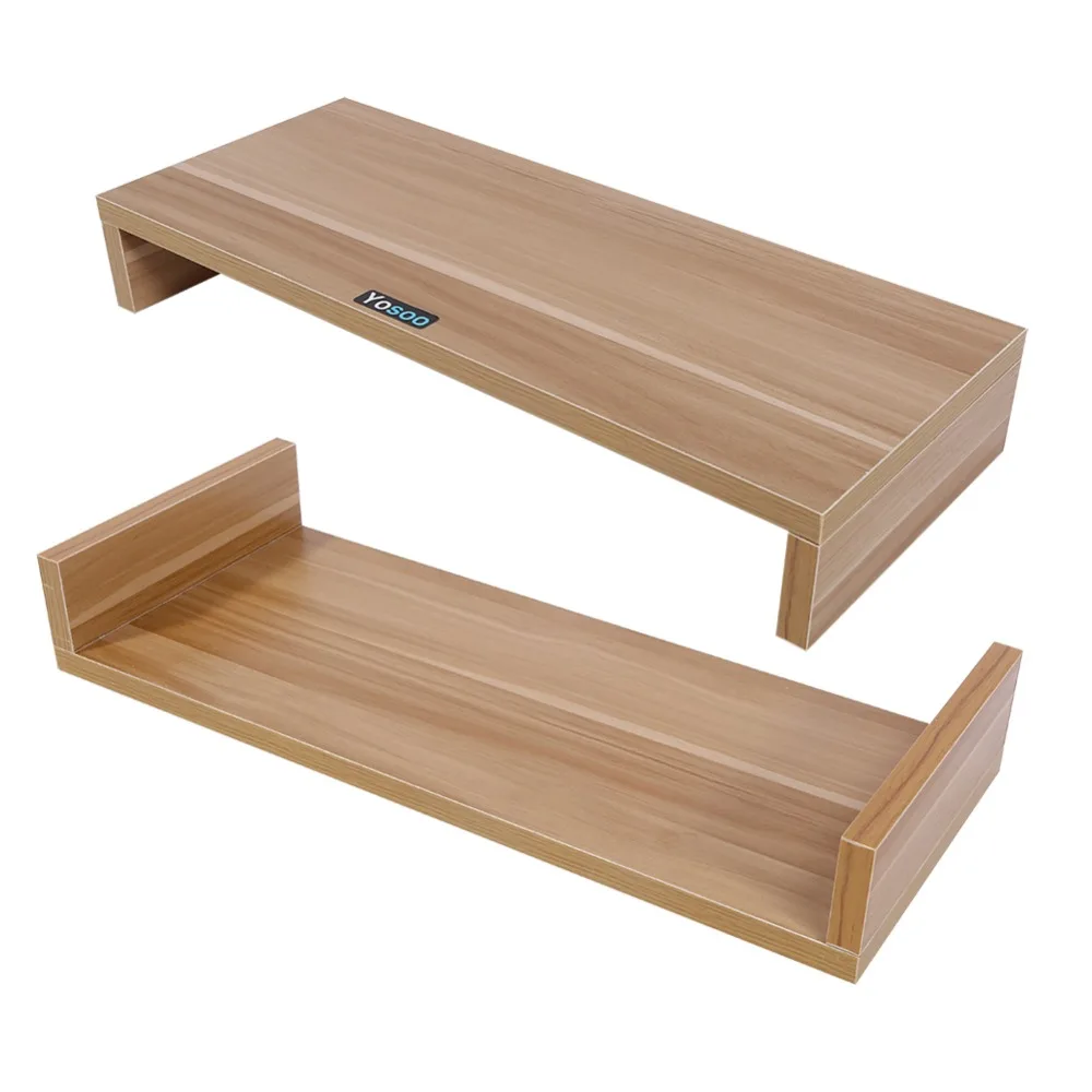 Wooden Color Светодиодный ЖК-дисплей для монитора, компьютера, ПК, монитор, стояк, настольный органайзер, дисплей, кронштейн для Macbook tv, подставка для ноутбука, настольный органайзер, Новинка - Цвет: Wooden Color