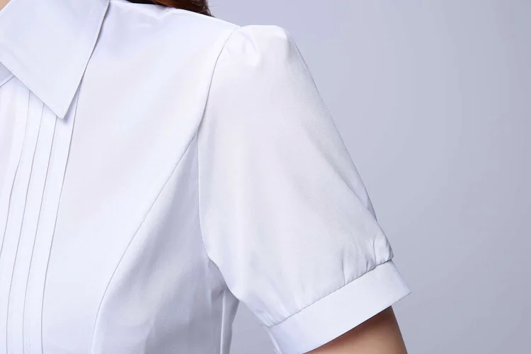 Плюс Suze 4XL 5XL Летняя женская рубашка Новинка короткий рукав ol Элегантные Топы и блузки белые шифоновые блузки одежда для офиса