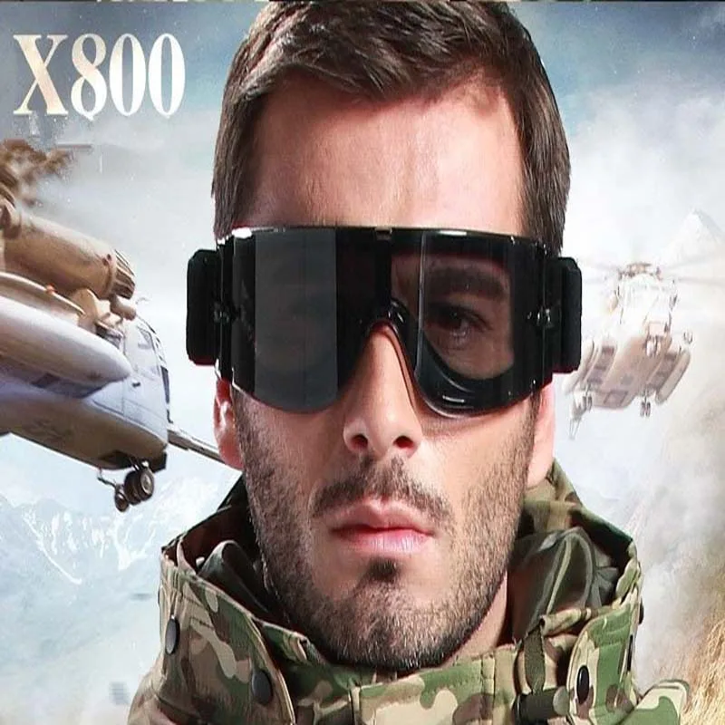 Мужские военные солнцезащитные очки X800 для страйкбола тактические армейские