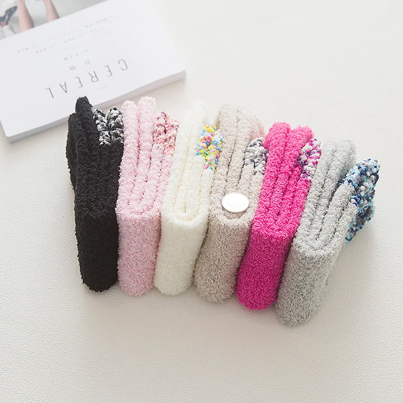 Лидер продаж новые зимние женские носки толстые коралловые вельветовые