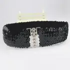 А так же 30 женские костюм яркой Цвет поясом модное платье с блестками и с эластичной резинкой на талии с пряжкой широкий эластичный ремни повседневные корсет Платье с поясом Декор