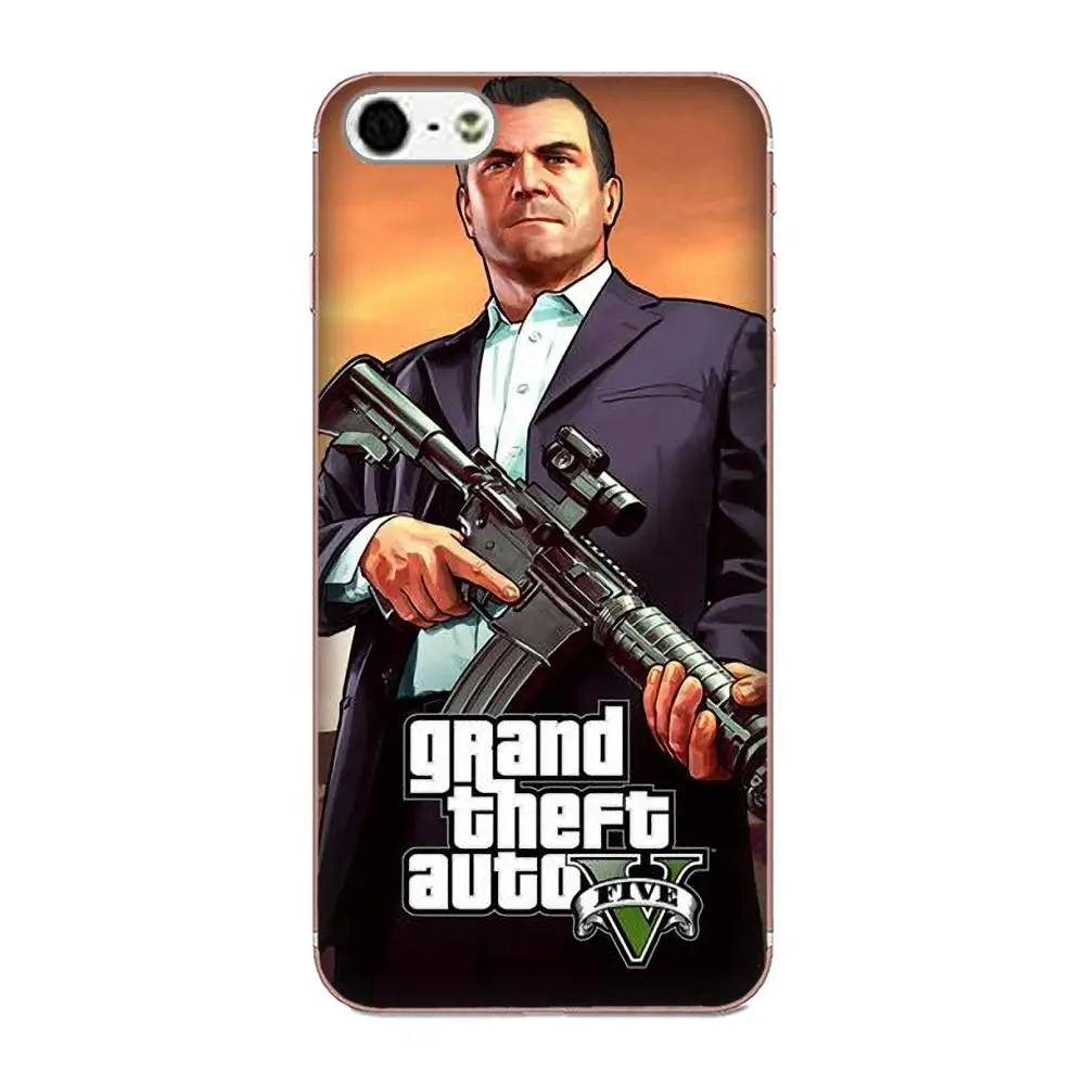 Мягкий чехол для мобильного телефона Xiaomi Redmi Note 2 3 3S 4 4A 4X 5 5A 6 6A Pro Plus Grand Theft Auto Gta |