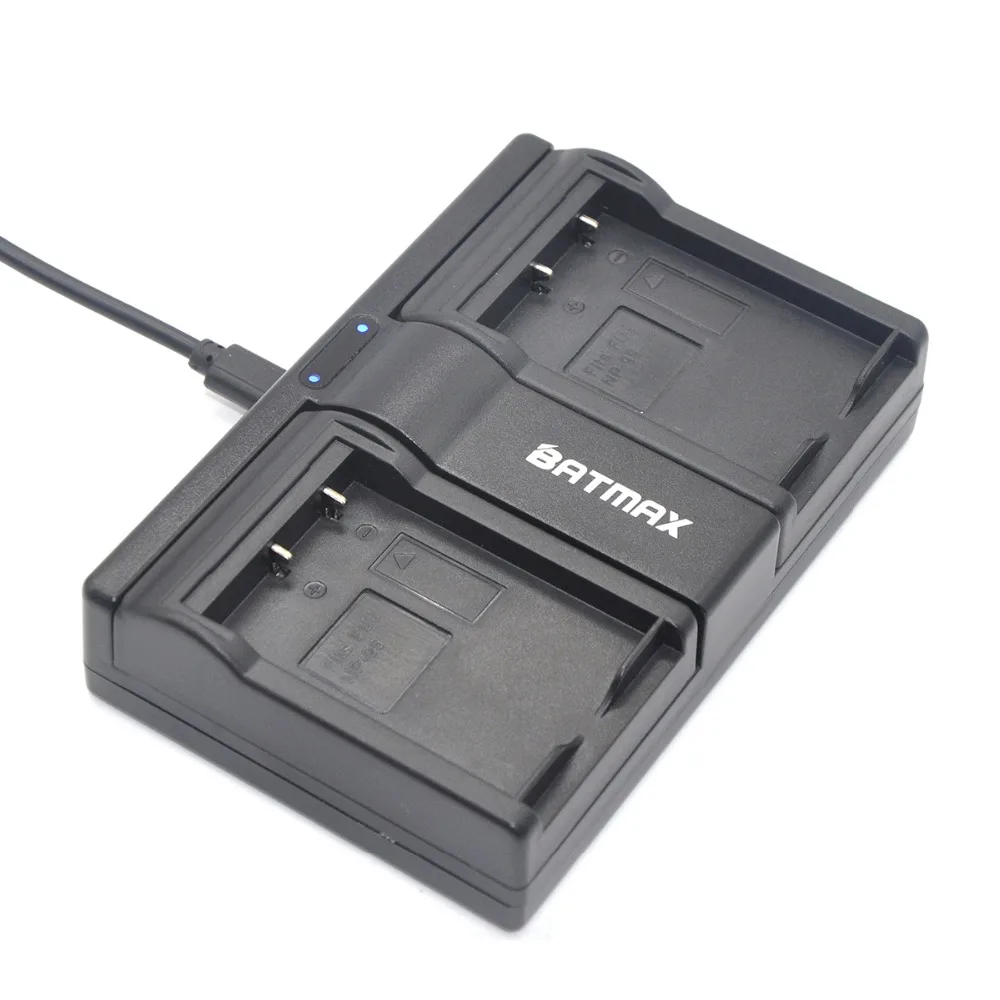 2Pcs 2200mAh NP-95 NP95 np 95 batteries +USB Dual Charger for Fujifilm FinePix F30 F31fd Real 3D W1 X-S1 X100 X100s RICOH GXR