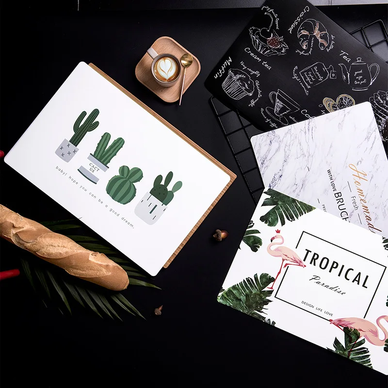 1 шт. водонепроницаемый Настольный коврик с изображением кактуса фламинго