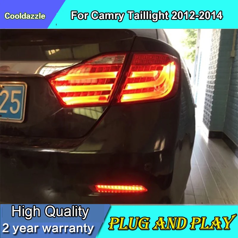 Чехол для стайлинга автомобиля TOYOTA Aurion Camry светодиодный задний фонарь BMW Style 2012 2014