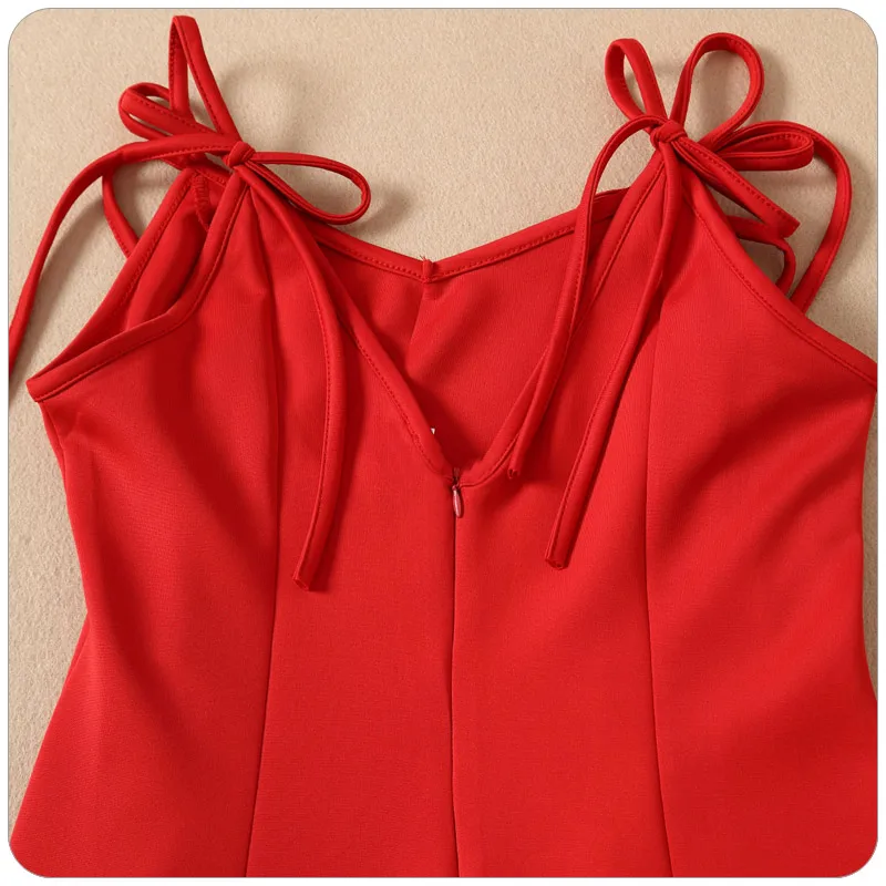 F ~ 4XL плюс Размеры женское сексуальное Клубное платье Vestido Летняя мода красное без