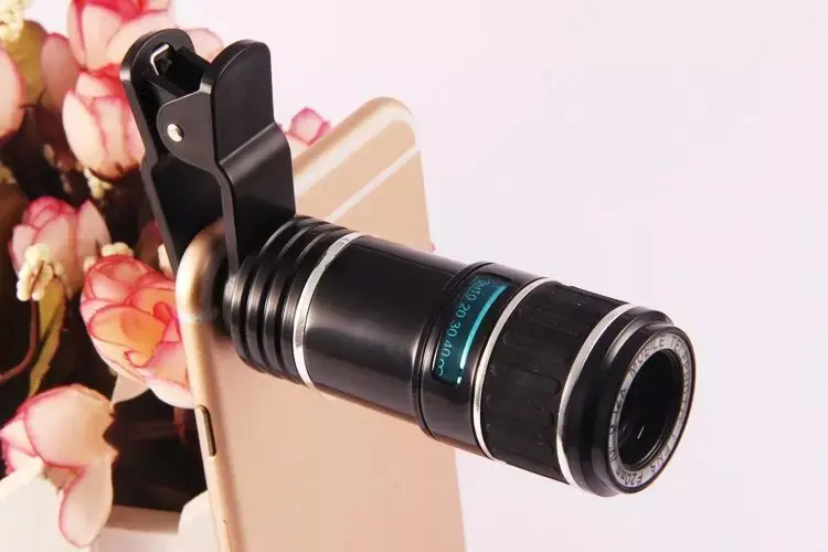 Универсальный зажим 12X зум телефото телескоп объектив камеры телефона для XiaoMi Redmi