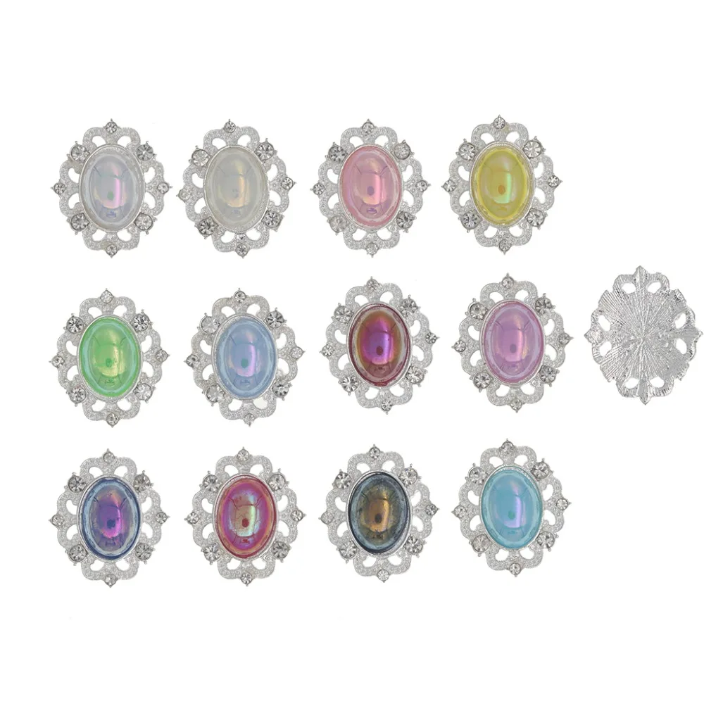 Стразы AB жемчужная Хрустальная аппликация для пуговиц швейная отделка жемчужина