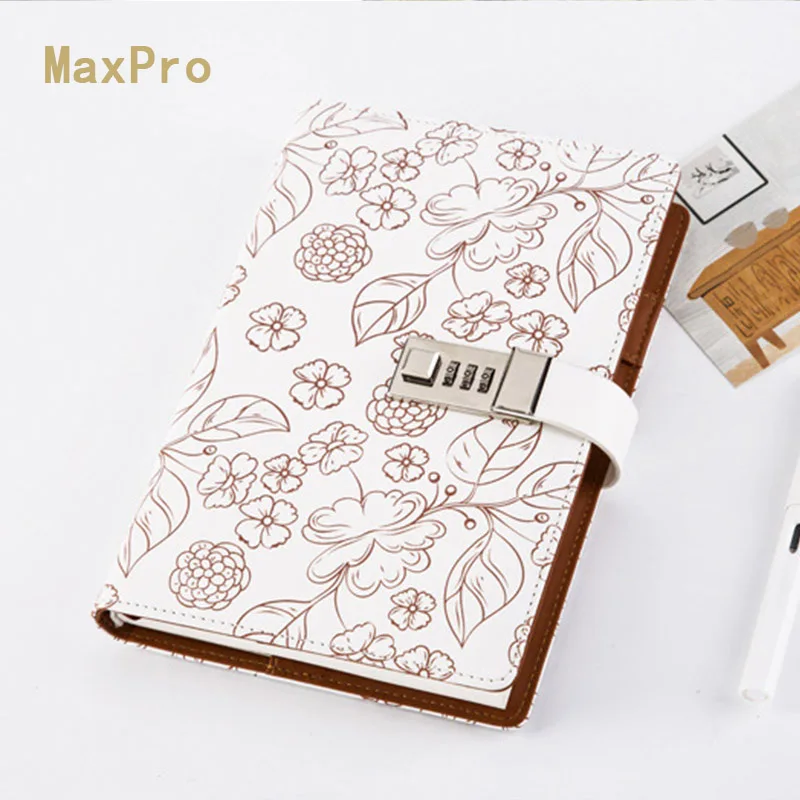 A5 Винтаж дневник с замком Записные книжки офис школы планировщик filofax повестки