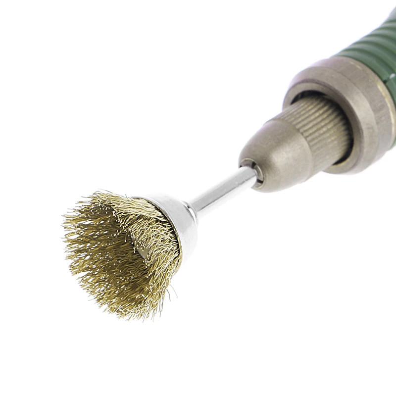 

YOFE 10Pcs 18mm Brass Wire Wheel Brushes For Grinder Rotary Tool Accessories Set