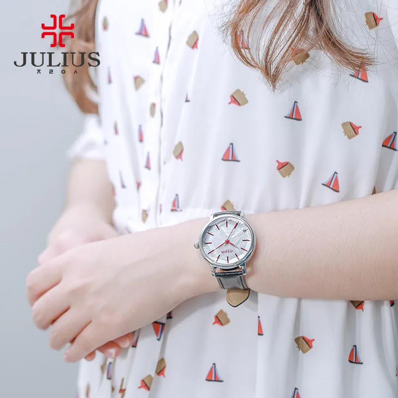 JULIUS JA-888 женские стильные текстильные кварцевые часы с пауком женские модные повседневные наручные часы винтажные часы золотой дизайн Montre