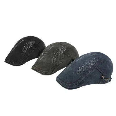 Модный весенне-летний джинсовый берет 3 вида цветов шапки для мужчин и женщин