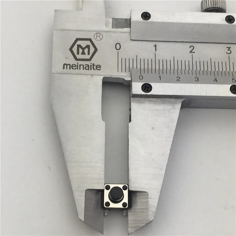 50 шт./лот 6x6x6 мм 4PIN G91 тактильная тактовая кнопка микропереключатель прямой самосброс DIP Top Медь