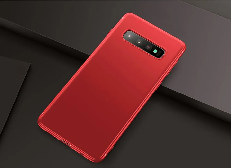 CAPSSICUM Ультратонкий Мягкий матовый чехол для samsung S10 S10 PLUS S10E чехол s TPU Гибкая тонкая задняя крышка S10 S10PLUS S10E