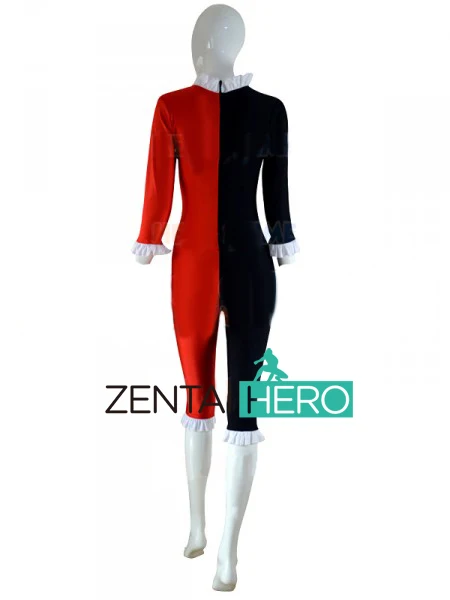 ZentaiHero новейший 52 Харли Куинн костюм лайкра Косплей Костюм/Пижама сексуальный супергерой Хэллоуин вечерние 17062705