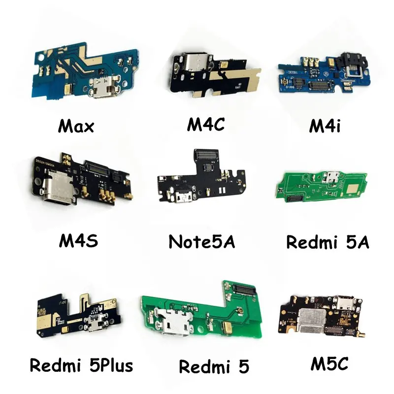 USB плата с зарядным портом гибкий кабель соединитель части для Xiaomi MAX M 4C 4i 4S 6 Redmi Hongmi Note 5A 5Plus 5C